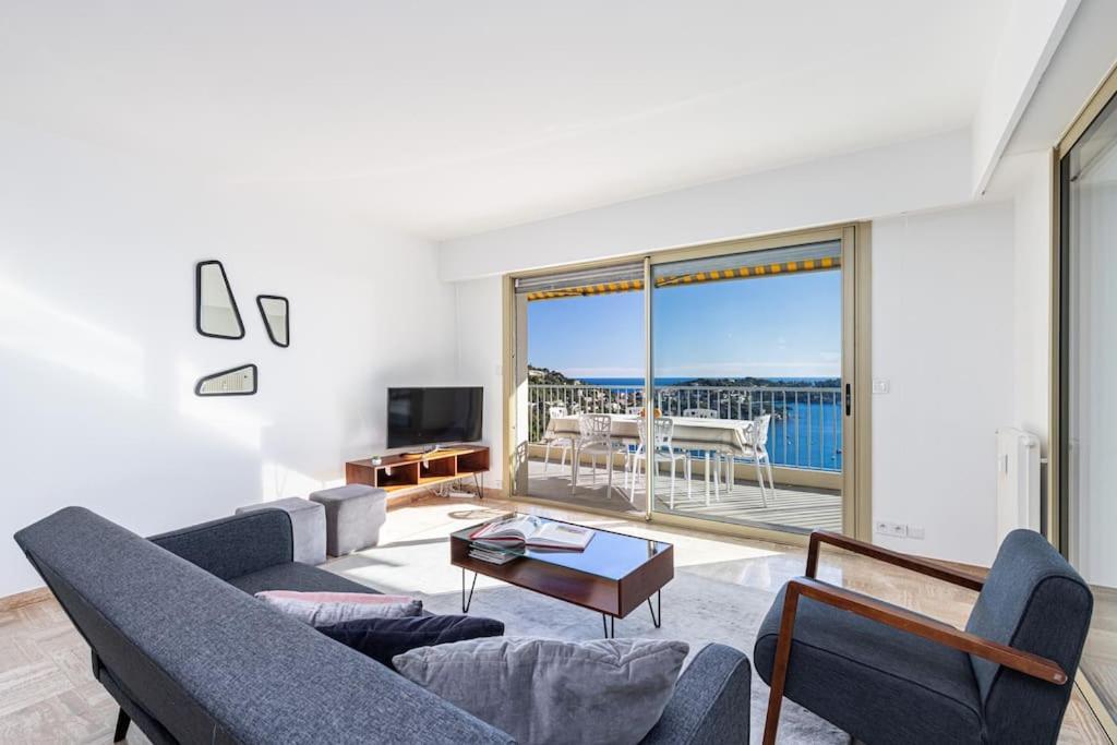 Villefranche Sur Mer:Appartement-Villa, Vue Mer, Jardin, Parking. 외부 사진