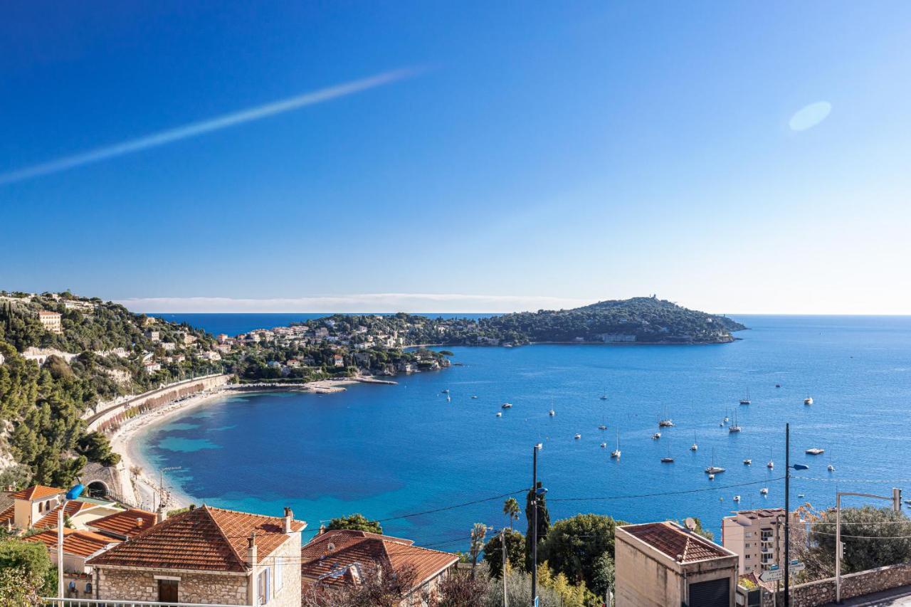 Villefranche Sur Mer:Appartement-Villa, Vue Mer, Jardin, Parking. 외부 사진