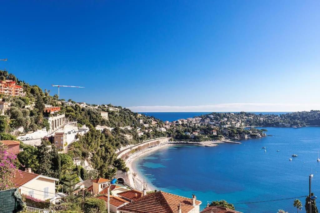 Villefranche Sur Mer:Appartement-Villa, Vue Mer, Jardin, Parking. 외부 사진